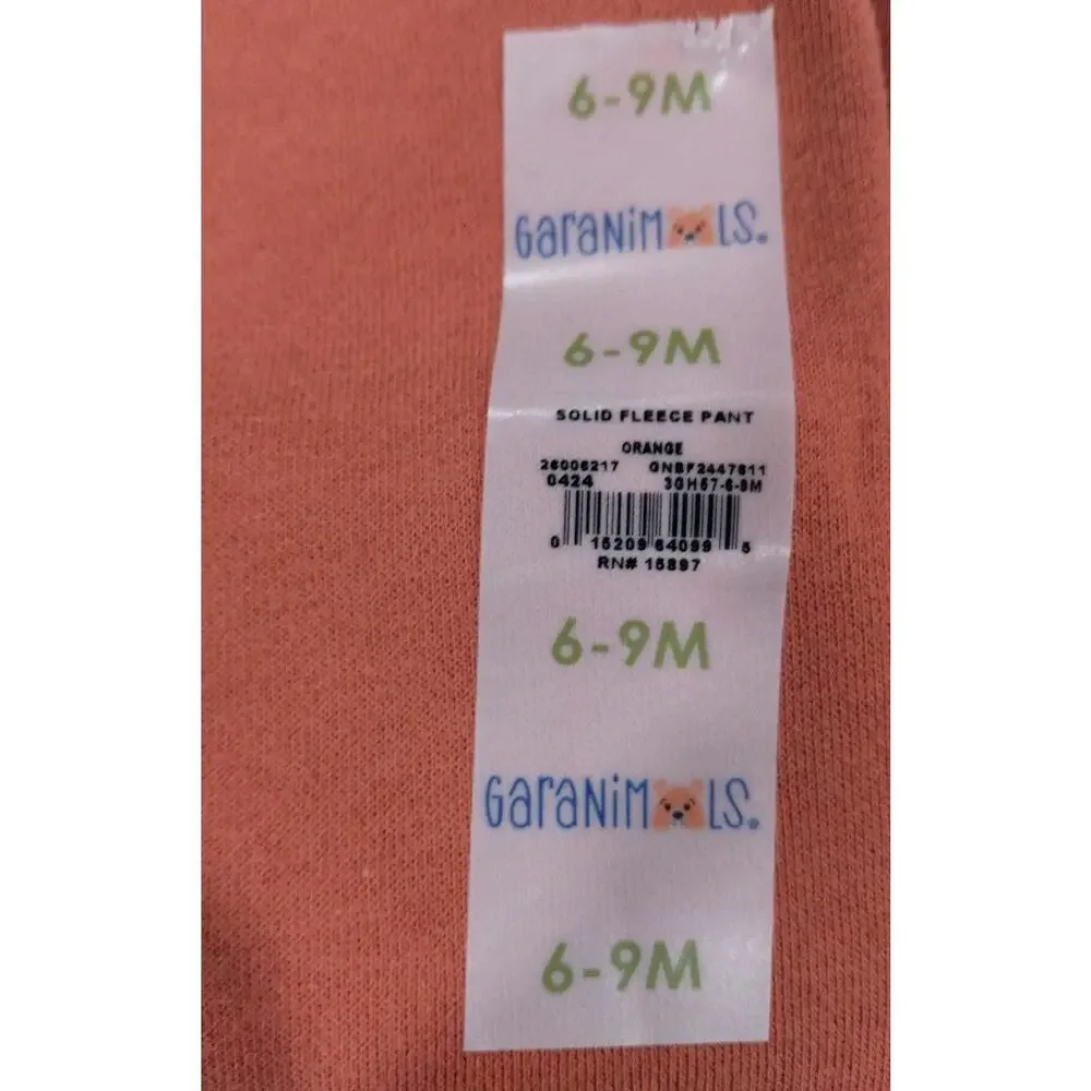 Garanimals Baby Boy Solid Fleece Joggers, Sizes 6-9 Months